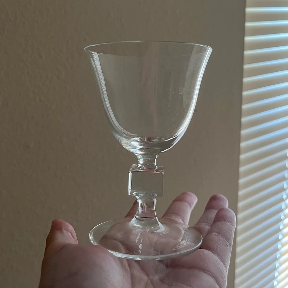 Set of 6 Small Glass Goblets